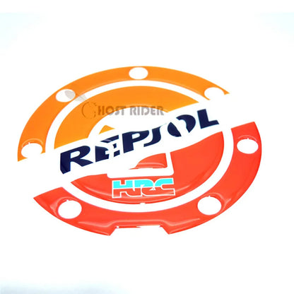 Motorcycle Chrome CBR HRC Decal Fuel Tank Cap Cover Sticker Pad For Honda CBR600RR CBR1000RR REPSOL CBR900 CBR929 CBR954 CBR250