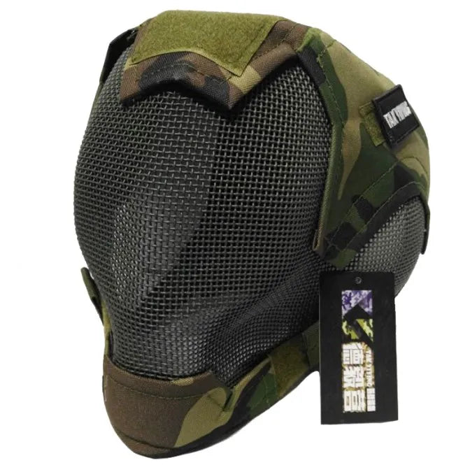 TAK YIYING Airsoft Mask Full Face Mask  War Game Steel Mesh Paintbal Head Protective Mask hunting Full Cover V6 Mask