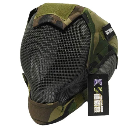 TAK YIYING Airsoft Mask Full Face Mask  War Game Steel Mesh Paintbal Head Protective Mask hunting Full Cover V6 Mask