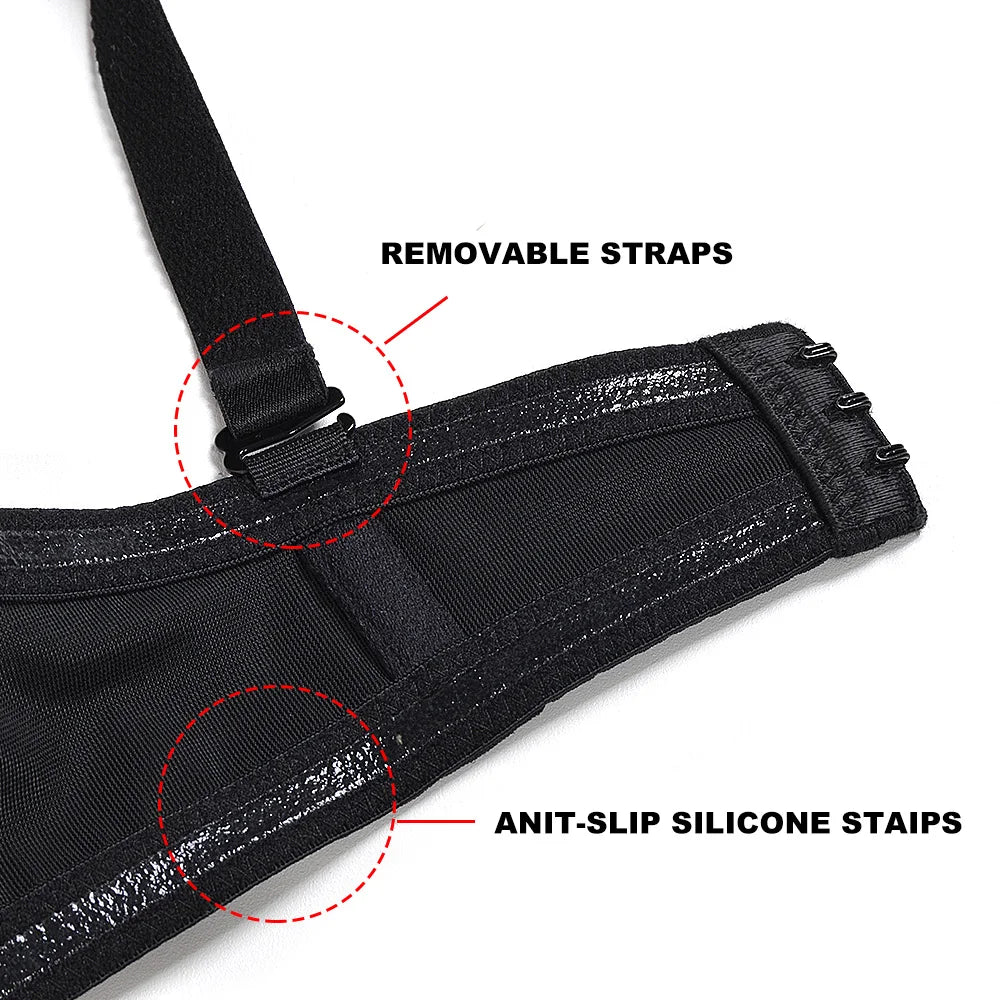 YANDW New Simple Solid Bra Underwire Bras For Women Sexy Everyday Plus Size Multiway Bralette 32 34 36 38 40 42 44 B C D E F G H