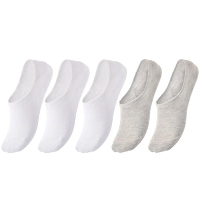 5 pairs of boys girls children  soft invisible socks low  casual cotton leisure sailing anti-skid stealth non-display
