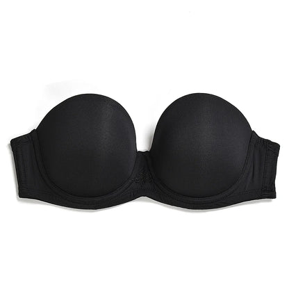 YANDW New Simple Solid Bra Underwire Bras For Women Sexy Everyday Plus Size Multiway Bralette 32 34 36 38 40 42 44 B C D E F G H
