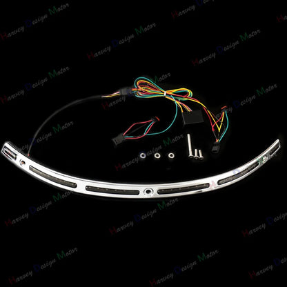 1X LED Windshield Trim For Harley Touring Electra Tri Glide Street Glide CVO 2014-2016 2017 2018 2019 2020 2021 2022 Models