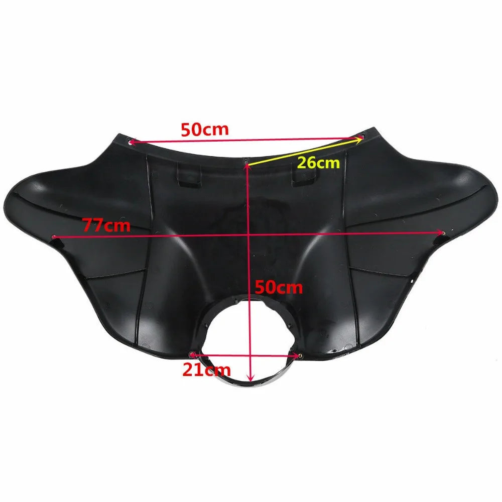 Motorcycle 8" Batwing Inner Outer Fairing Windshield For Harley Touring Electra Glide Street Road King 1996-2013