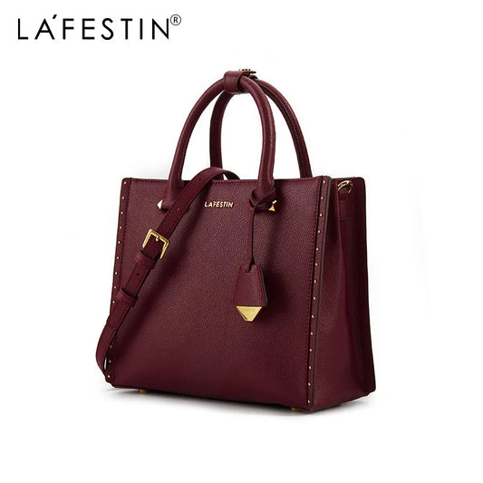 LA FESTIN New Women Leather Tote Bags Luxury Multifunctional Versatile Ladies Fashion Shoulder Crossbody Designer Handbag