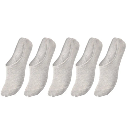 5 pairs of boys girls children  soft invisible socks low  casual cotton leisure sailing anti-skid stealth non-display