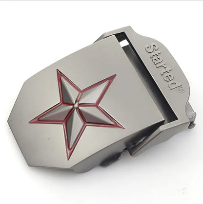 BOKADIAO Canvas Belt Only Buckle Alloy Metal Buckle 4.5 X 6.8cm Luxury Military Army Tactical Belt Buckle with Width 3.8cm Belts