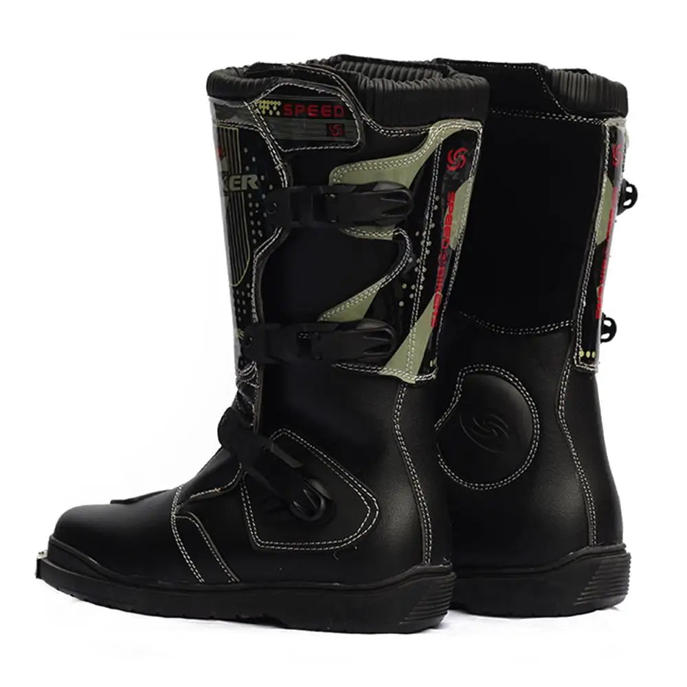 Motorcycle Boots Men Waterproof PU Boots Anti-drap Moto Boots Motocross Motorcycle Shoes Protection Motorcycle Long Thigh Boots