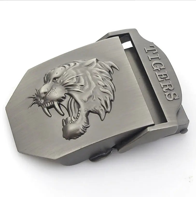 BOKADIAO Canvas Belt Only Buckle Alloy Metal Buckle 4.5 X 6.8cm Luxury Military Army Tactical Belt Buckle with Width 3.8cm Belts