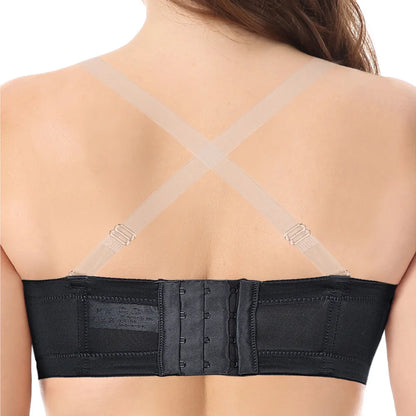 YANDW New Simple Solid Bra Underwire Bras For Women Sexy Everyday Plus Size Multiway Bralette 32 34 36 38 40 42 44 B C D E F G H