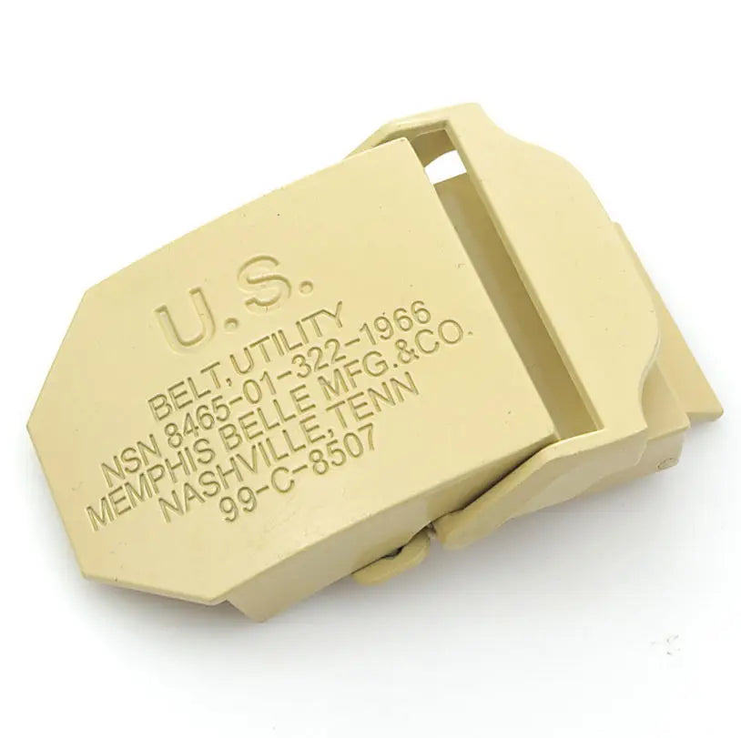 BOKADIAO Canvas Belt Only Buckle Alloy Metal Buckle 4.5 X 6.8cm Luxury Military Army Tactical Belt Buckle with Width 3.8cm Belts