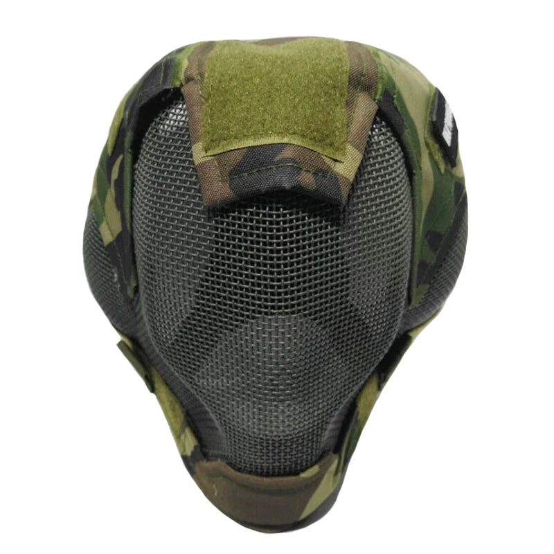 TAK YIYING Airsoft Mask Full Face Mask  War Game Steel Mesh Paintbal Head Protective Mask hunting Full Cover V6 Mask