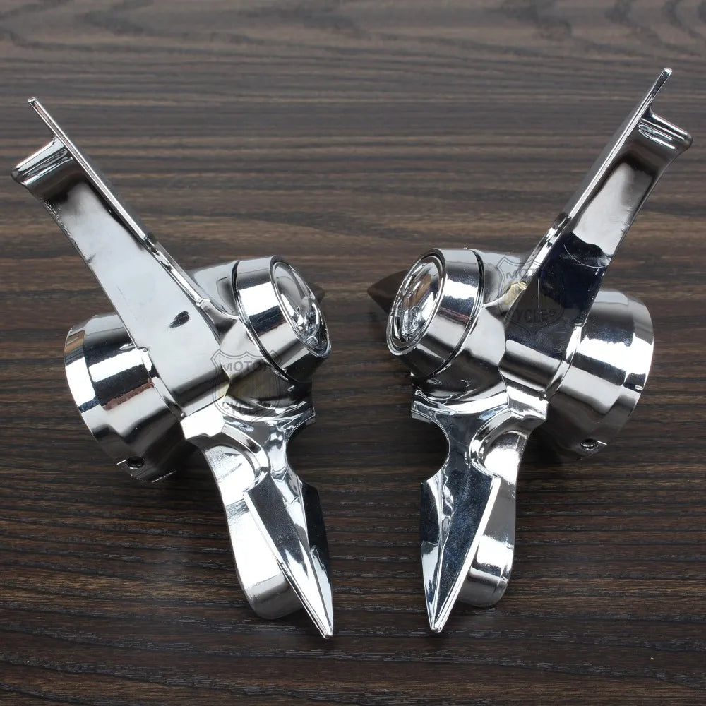 Motorcycle Chrome Skull Spun Blade Axle Caps Cover Front Axle Nut Covers For Harley Sportster Dyna Softail V-Rod Plastic