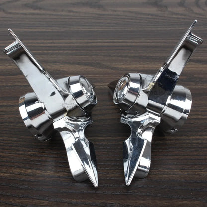 Motorcycle Chrome Skull Spun Blade Axle Caps Cover Front Axle Nut Covers For Harley Sportster Dyna Softail V-Rod Plastic