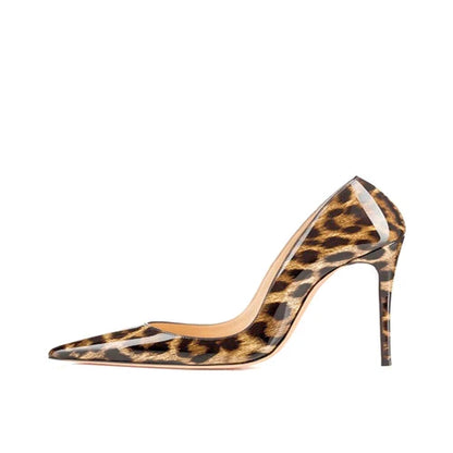 Leopard Print Sexy Women Pumps Shoes Women High Heels Pointed Toe Wedding Shoes 12cm Chaussure Femme QP023 ROVICIYA