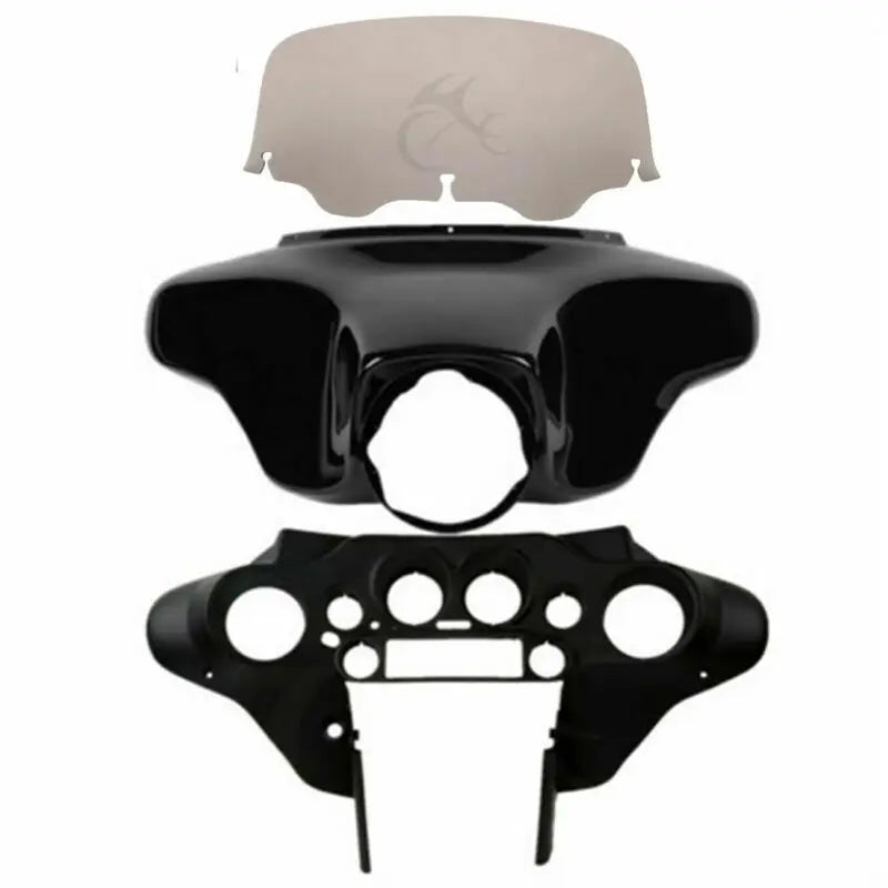 Motorcycle 8" Batwing Inner Outer Fairing Windshield For Harley Touring Electra Glide Street Road King 1996-2013