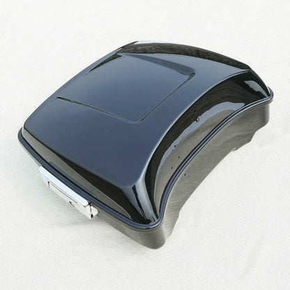 Motorcycle Chopped Trunk + Backrest Pad For Harley Touring  Electra Road King Road Glide Street Glide 2014-2025