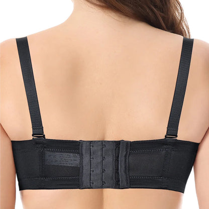 YANDW New Simple Solid Bra Underwire Bras For Women Sexy Everyday Plus Size Multiway Bralette 32 34 36 38 40 42 44 B C D E F G H