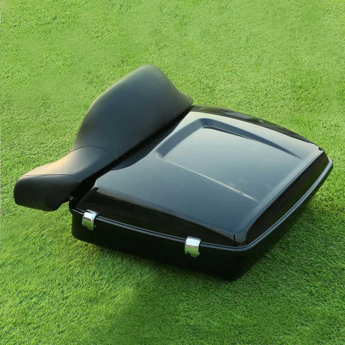 Motorcycle Chopped Trunk + Backrest Pad For Harley Touring  Electra Road King Road Glide Street Glide 2014-2025