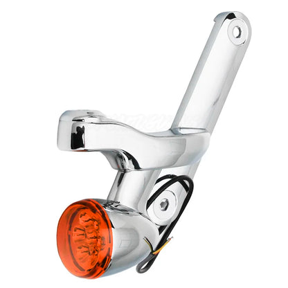 4.5 inch LED Fog Light Passing Light Match Housing Bucket Auxiliary Fog Lamp Bracket Turn Signal Light For Road King