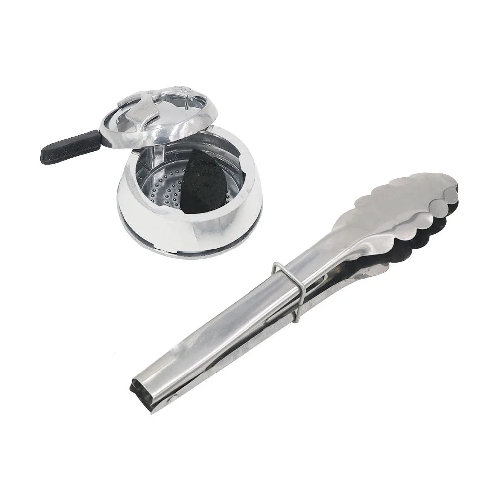 1pc Hookah Metal Shisha Tobacco Charcoal Tongs Tweezers For Sheesha Chicha Narguile Gadget