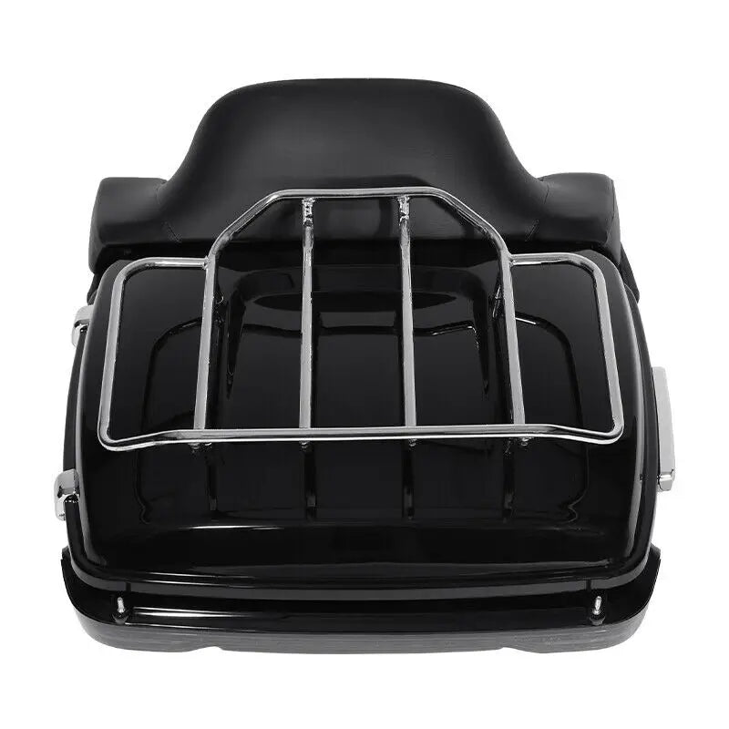 Motorcycle King Trunk Rack Light Speaker Pad For Harley Touring Trunk Road King Glide 2014-2025