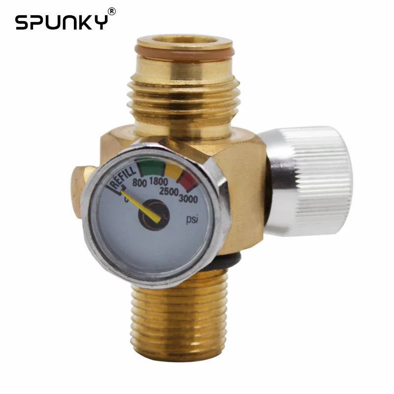 Paintball CO2 Tank Valve with On/Off Thread M18X1.5