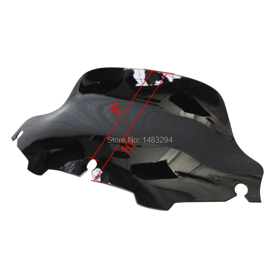 8" Dark Tint Wave Windshield Windscreen Fits For Harley Electra Street Glide Touring FLH 1996-2013