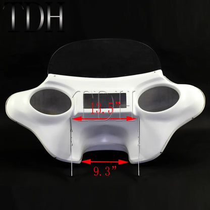 Batwing Fairing Windshield Hardware Kit For Harley Touring Road King FLHR CVO 94-13 Headlight Cowl Deflector Bracket 6x9 Speaker