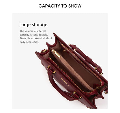 LA FESTIN New Women Leather Tote Bags Luxury Multifunctional Versatile Ladies Fashion Shoulder Crossbody Designer Handbag