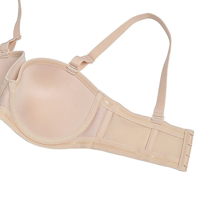 YANDW New Simple Solid Bra Underwire Bras For Women Sexy Everyday Plus Size Multiway Bralette 32 34 36 38 40 42 44 B C D E F G H