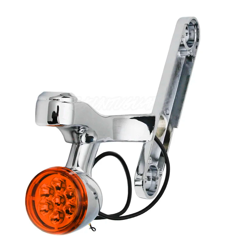 4.5 inch LED Fog Light Passing Light Match Housing Bucket Auxiliary Fog Lamp Bracket Turn Signal Light For Road King