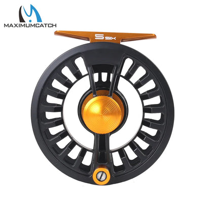 Maximumcatch Tail 3/4 5/6 7/8wt Light Weight Fly Fishing Reel Large Arbor Black Fly Reel