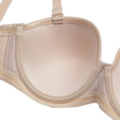 YANDW New Simple Solid Bra Underwire Bras For Women Sexy Everyday Plus Size Multiway Bralette 32 34 36 38 40 42 44 B C D E F G H