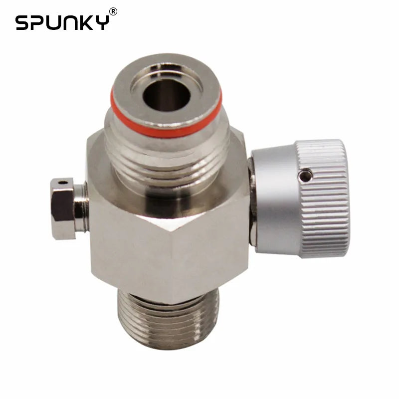 Paintball CO2 Tank Valve with On/Off Thread M18X1.5