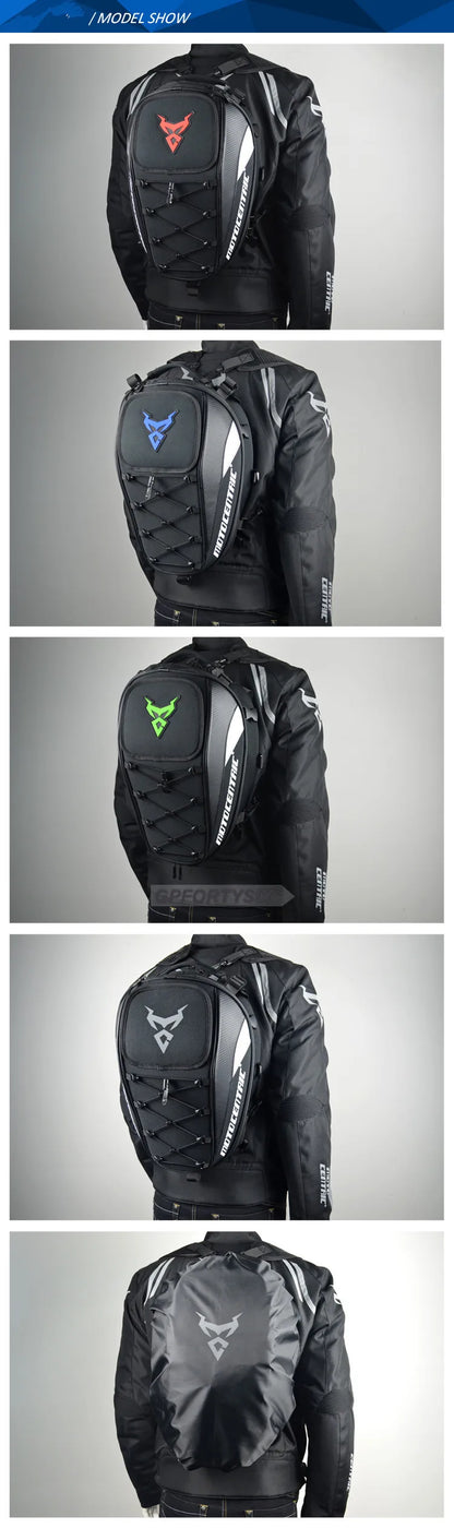 Motocentric Waterproof Motorcycle Tail Bag Multifunction Motorcycle Rear Seat Bag High Capacity Motorcycle Bag Rider Backpack