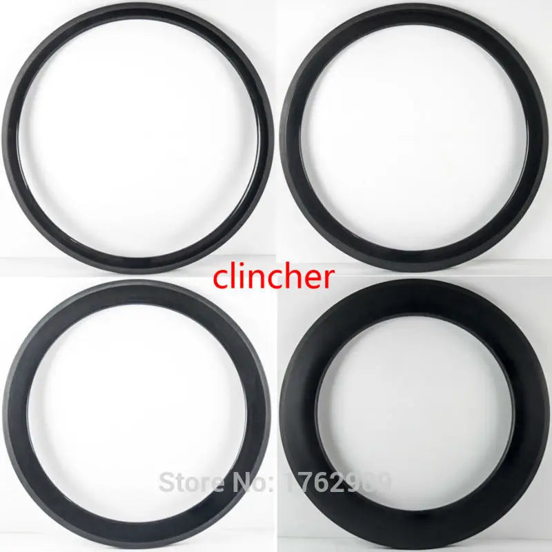 2pcs New 700C Road bicycle 38 50 60 88mm 3K UD 12K full carbon fibre clincher rims carbon bike wheels carbon rims 23 25mm width