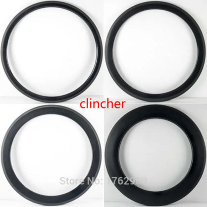 2pcs New 700C Road bicycle 38 50 60 88mm 3K UD 12K full carbon fibre clincher rims carbon bike wheels carbon rims 23 25mm width