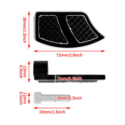 Motorcycle Front Floorboards Passenger Footboard Male Mount Foot Pegs Black/Chrome Footrest For Harley Softail Dyna XL Touring