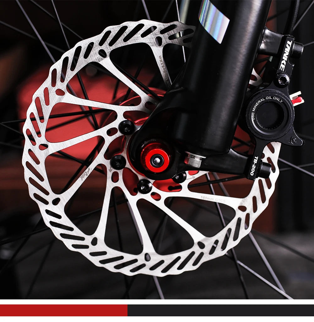 TANKE Bike Disc Brake 140 160 180 203 Rotors With Bolts Hydraulic Brake Road Mountain Bicycle MTB Oil Slick Rotor Bicycle Parts