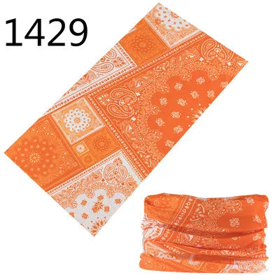 1401-1450 Magic Scarf Outdoor Sports Bicycle Headband Bike Cycling Bandana Neck Tube Warmer Bandanas Scraf Men Hiking Headband