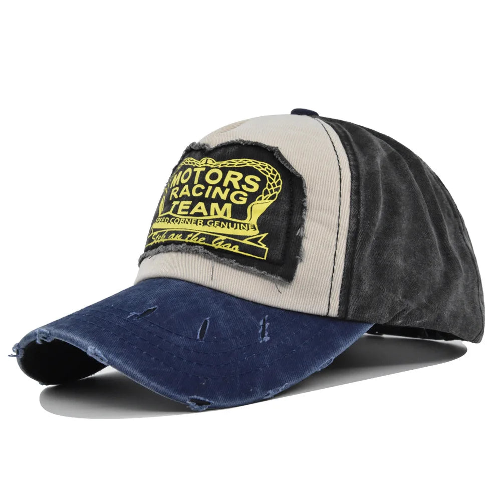 Baseball Cap Snapback Hat MOTORS RACING TEAM Sun hat Spring Autumn baseball cap Sport cap Hip Hop Fitted Cap Hat For Men Women