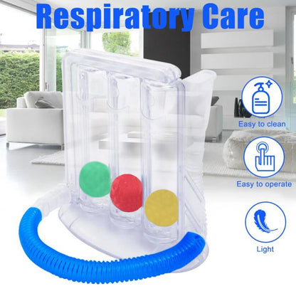 Lung Function Breathing Exerciser 3 Balls Breathing Trainer  Vital Capacity Lung Function Improvement Rehabilitation Equipment