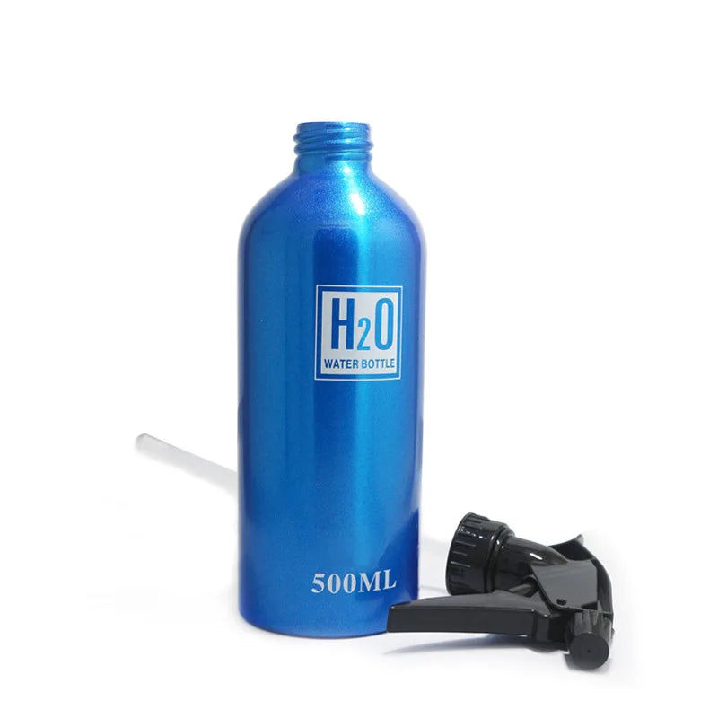 500ml Spray Bottle Refillable Mist Bottle Dispenser Hairdressing Empty Bottle Salon Aluminum Water Can Barber Tools Wholesale