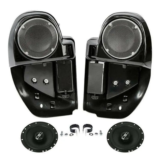 Motorcycle 6.5" Speaker Box Lower Vented Fairing Leg For Harley Touring Electra Glide Road King Street Glide 2014-2024