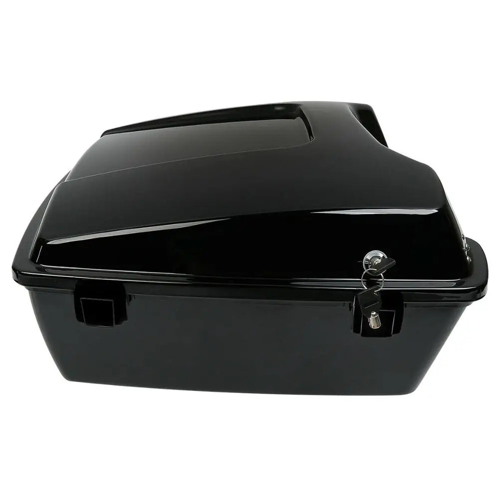 Motorcycle 10.7" Chopped Trunk Set For Harley Touring Road King Street Glide Electra Glide 1997-2013