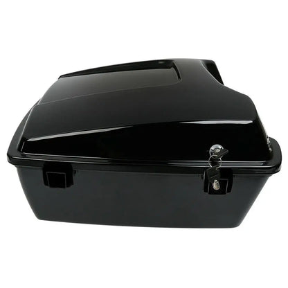 Motorcycle 10.7" Chopped Trunk Set For Harley Touring Road King Street Glide Electra Glide 1997-2013