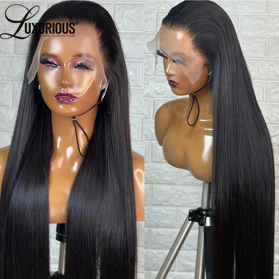 360 Lace Front Human Hair Wigs For Saudi Arabia Client DHL Shipping Bone Straight Full Lace Human Hair Pre Plucked 150% Density