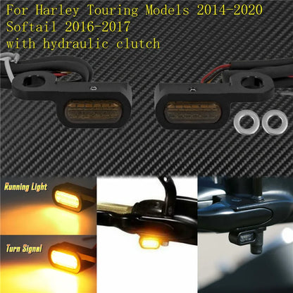 Motorcycle LED E Mark Turn Signal Light Indicator Mini Running Lamp For Harley Softail Touring Sportster XL 883 1200 FLHX Fatboy