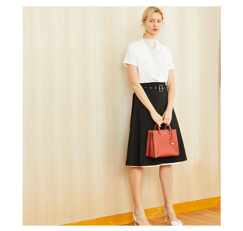 LA FESTIN New Women Leather Tote Bags Luxury Multifunctional Versatile Ladies Fashion Shoulder Crossbody Designer Handbag